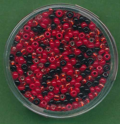 75124_Rocailles-2,6mm-Mix-rot-schwarz-17g