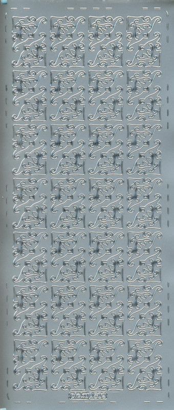 pu509s Sticker Ecken 17 silber