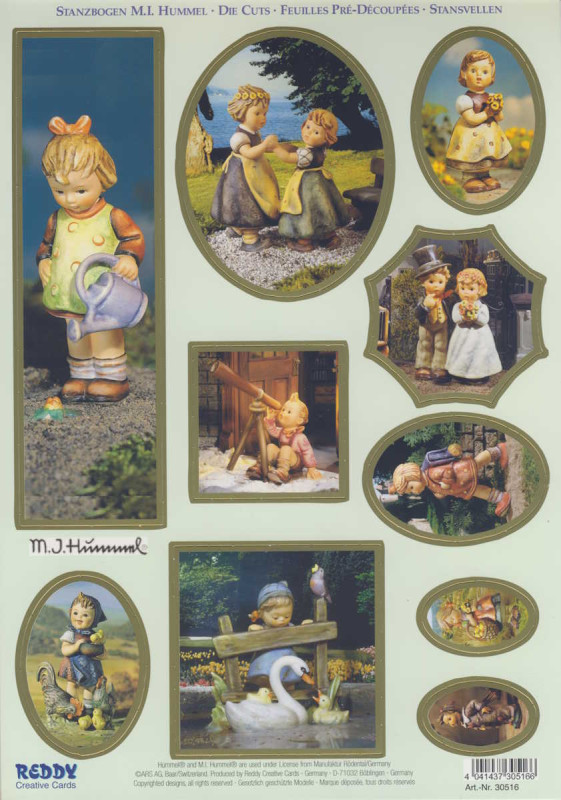 30516 Die Cuts Stanzbogenset M I Hummel