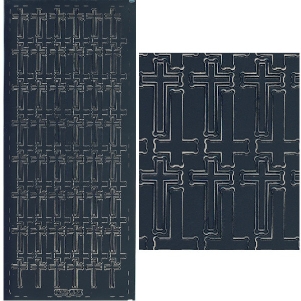 pu354sch Sticker Kreuze 3 schwarz