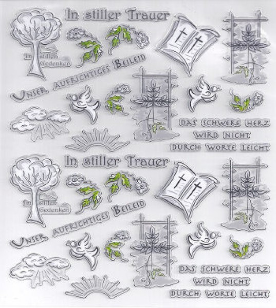 hf3452378 Hobby-Design Sticker In stiller Trauer