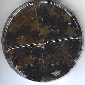 8913349 Sternperlen Box 1,5cm brauntöne