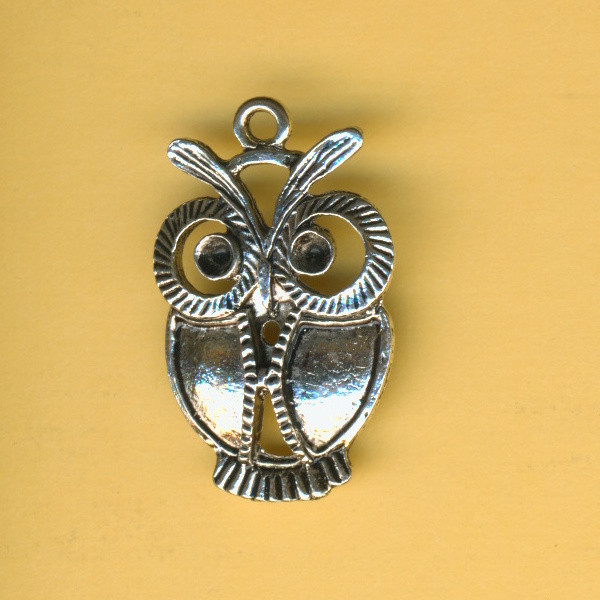 3860761 Trendy Schmuckanhänger Eule 30mm silber