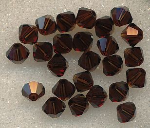 530104844 Swarovski Glasschliffperlen 4mm mocca 25 Stück