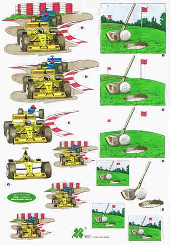 Motivbogen Formel 1 - Golf