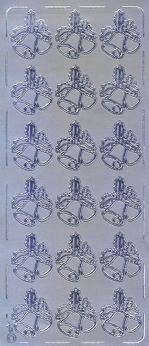 pu014s Sticker Glocken silber