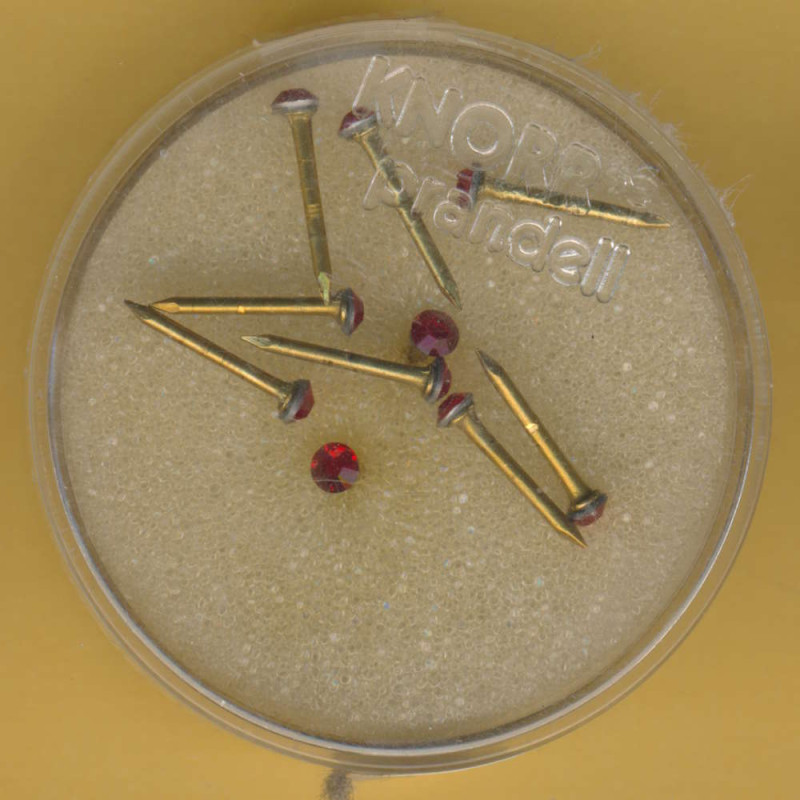 6139215 Kristall Pins 11x2,8mm light siam 10 Stück