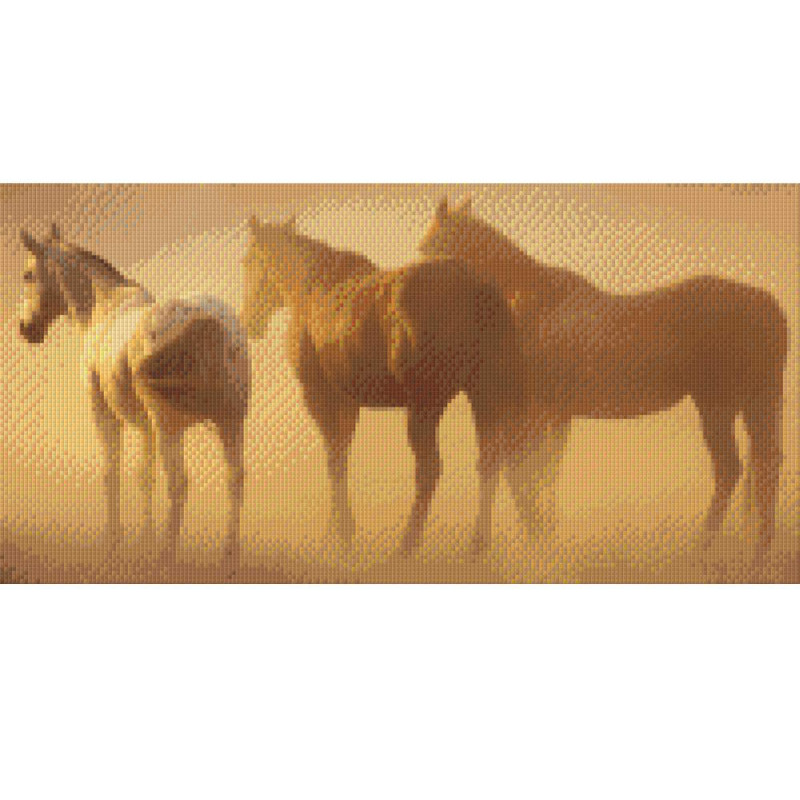 810007 Pixelhobby Klassik Set Drei Pferde 1