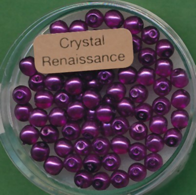 078004164 Crystal Renaissance Perlen 4mm lila 75 Stück