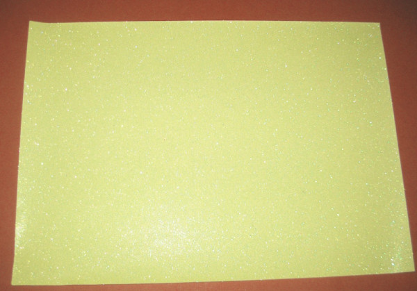 092012 Glitzerpapier A4 gelb