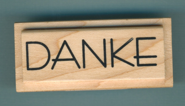 1800630 Holzstempel Danke 6x2,5cm