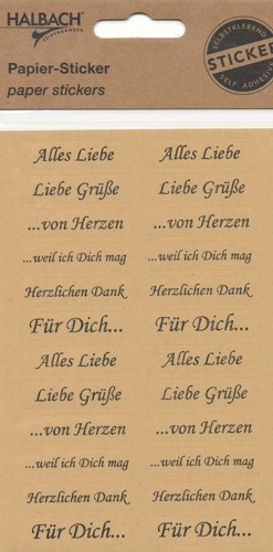 Paper-Sticker Alles Liebe 48Sticker