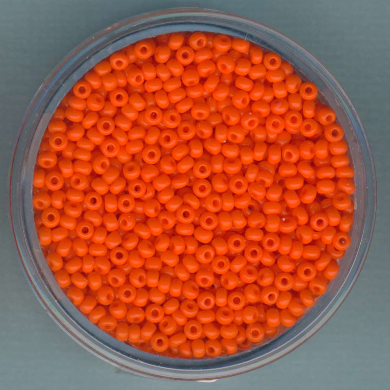 9285-114 Rocailles 2mm orange satt 17g