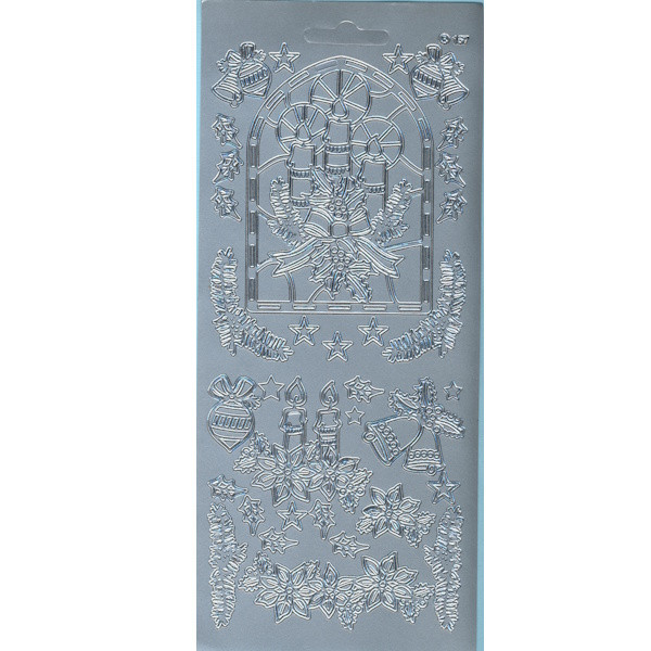 cl157s Sticker Kerzenglanz silber