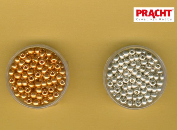 Pracht Rocailles 4,5mm metallic