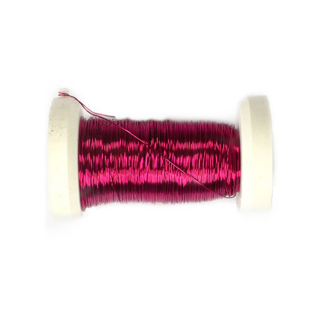 Schmuck Häkeldraht pink metallic 0,3mm 50m