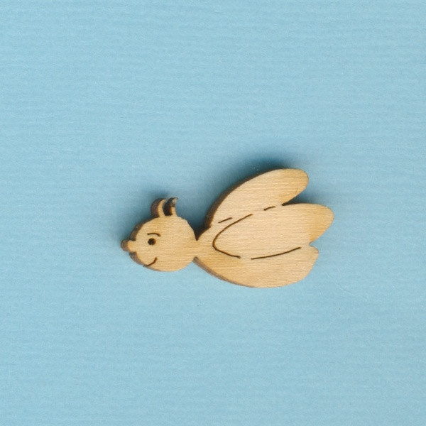 bih3425 Holz Deko Bienchen 2,5cm