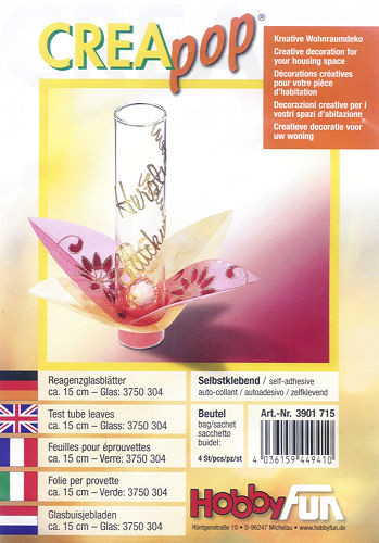 3901715 Creapop Reagenzglasblätter 15cm