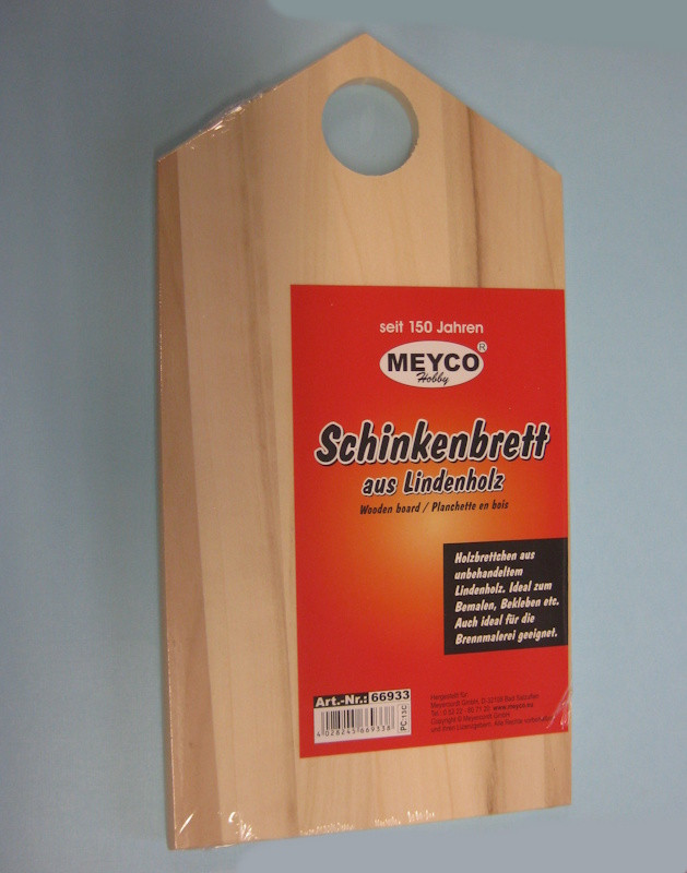 66933 Lindenholz Schinkenbrett 28x14,5cm