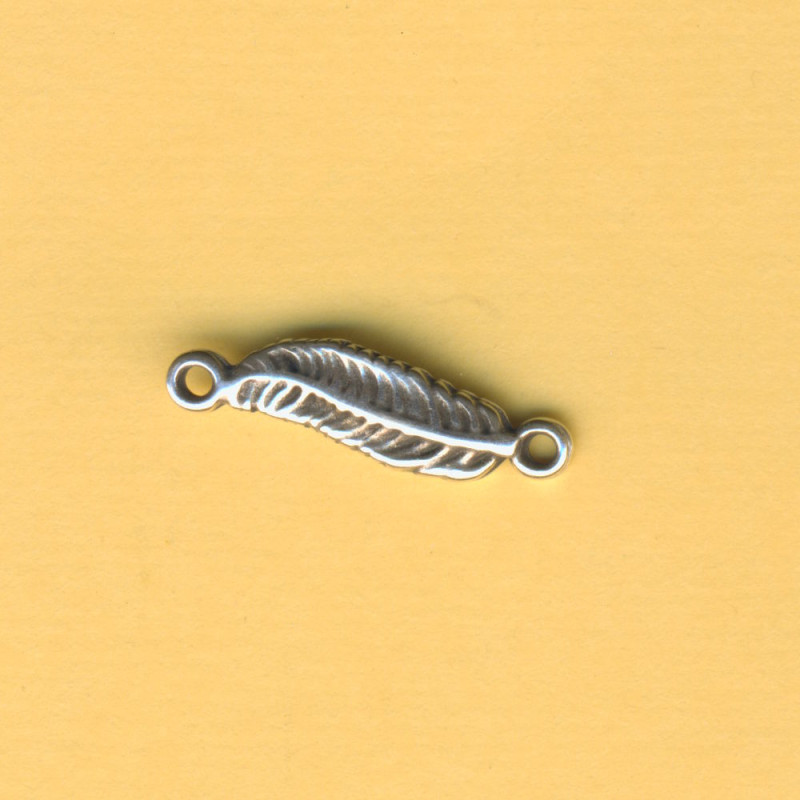 mp19881 Armbandverbinder Feder 21x6mm versilbert