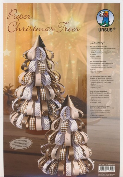Paper Christmas Trees Country