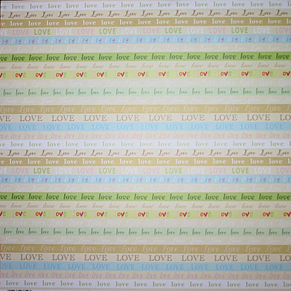 78265000 Scrapbook Papier Love Anlass 30,5x30,5cm