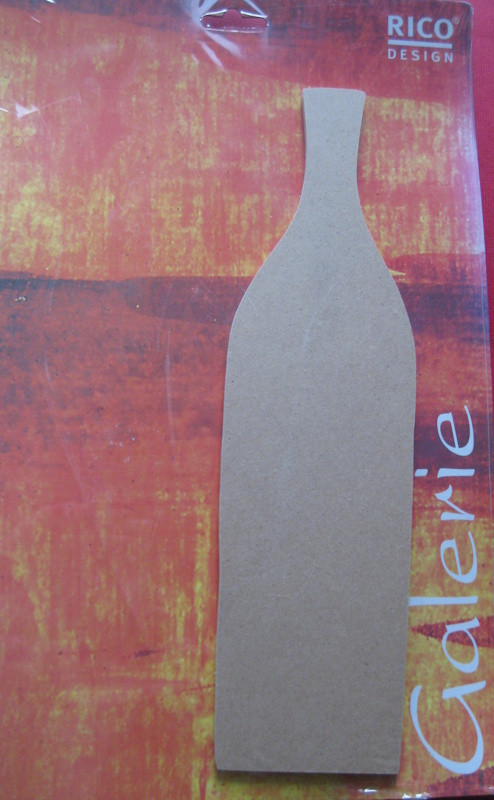 067730000 Holz Dekor Flaschenvase 30,5x8,5cm