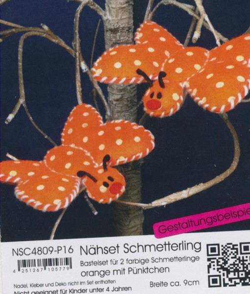 nsc4809p16_Filz-Nähset-Schmeterling-orange-mit-Pünktchen