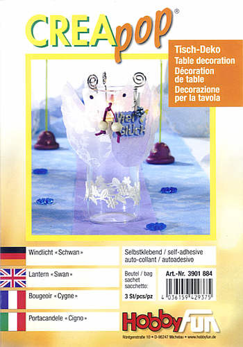 3901884 Creapop Windlicht Schwan