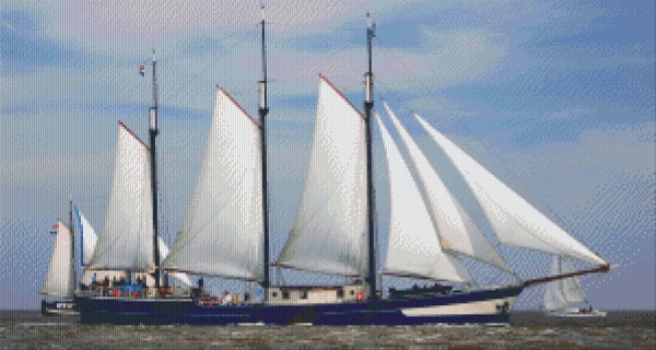 Set Segelschiff