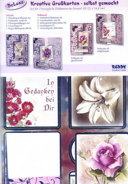 Kartenset Faltkarten 1 Blumen