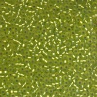 20168 Miyuki Rocailles 11/0 2mm Silbereinzug light olivine 50g