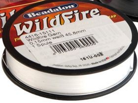 44982 Beadalon Wildfire 0,15mm weiß 45,8m