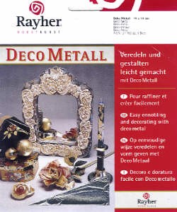 Deco Metall silberf. 14x14cm 5Blatt