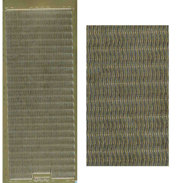 pu471g Sticker Linien 38 gold