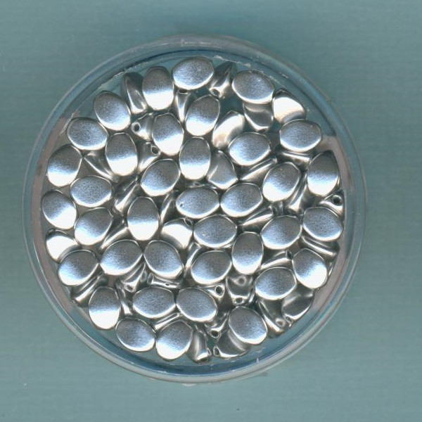 5901700 Pinch Beads 5x3mm aluminium silber 80 St.