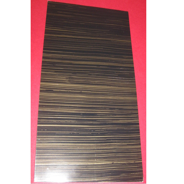 7007241 Kerzen Wachsplatte gestreift dunkelbraun 200x100mm