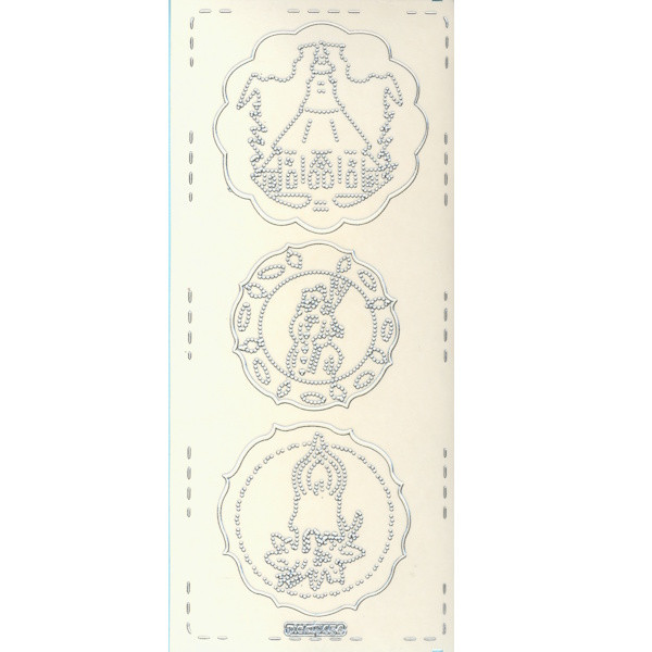 pu454s Sticker Weihnachtsstimmung 3 silber transparent