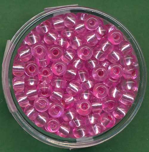 9272054_Rocailles-4,5mm-rosa-Silbereinzug-17g