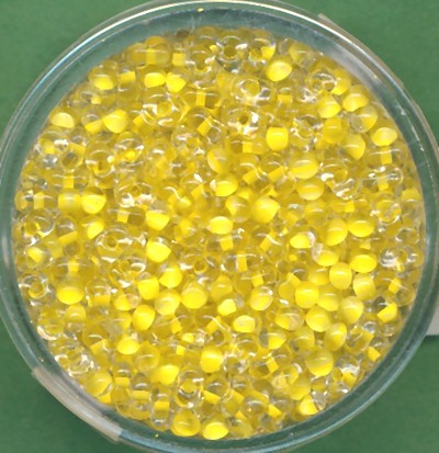 964404094 Mini Farfalle Perlen 2x4mm kristall gelb 17g