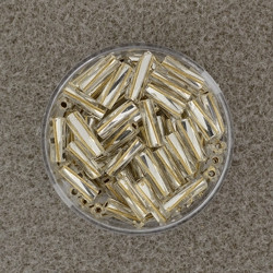 562910124 Glasstifte twisted kristall gold 10mm 15g