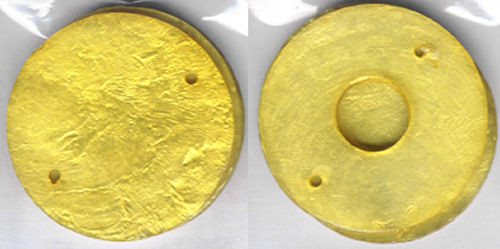 8681020 Perlmutt Elemente Scheibe gelb