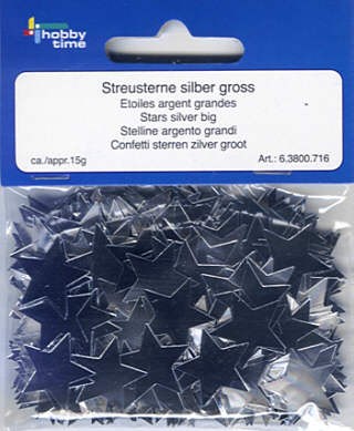 63800716 Streusterne 19mm silber 15g