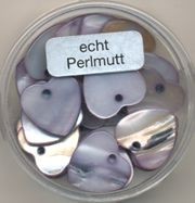 Perlmutt Herz 12mm lila