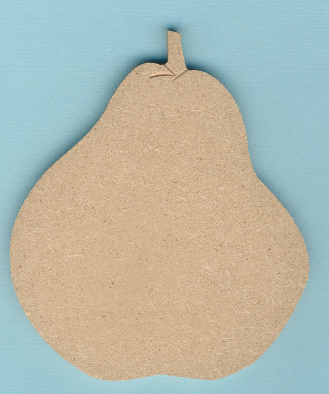 084800014 Holz Dekor Birne 9,5x8cm