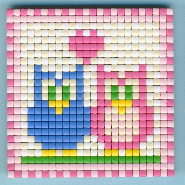 77603 Pixelhobby Set kleine Basisplatte Eulen