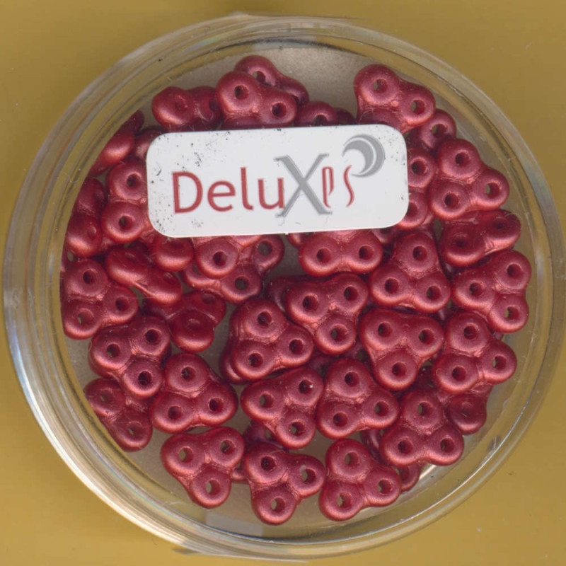 9699-06244 Trinity Beads 3x6mm rot metallic 5,2g