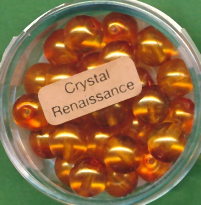 078008474 Crystal Renaissance Perlen 8mm hellorange 25 Stück