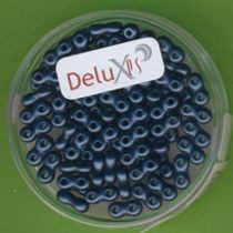 Infinity Beads 3x6mm montanblau 5,5g