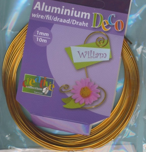 24239001 Aludraht 1mm gold 10m